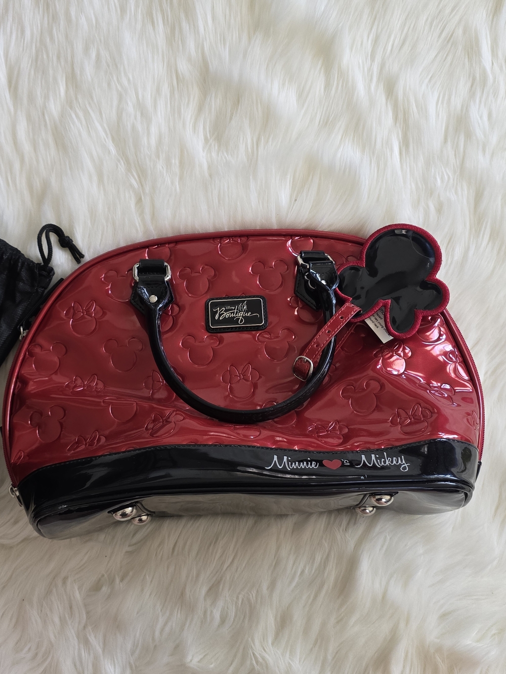 Disney Minnie & Mickey Red Patent Purse